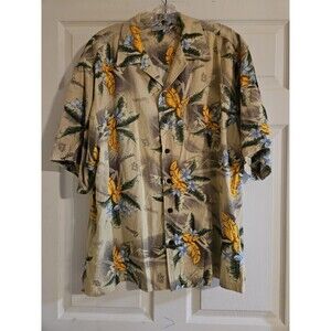 St Louis Cardinals MLB Genuine Merchandise Green Floral Hawaiian Shirt Large L